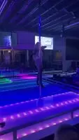 Nina Elle and her show from the last night in a club