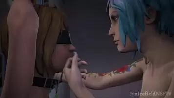 Max and Chloe BDSM kiss WIP