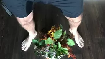 Cum on flowers