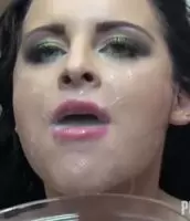 Don't worry. She's gonna finish all of it!