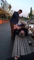 Wasted Girl Gets Her Pussy Eaten in Public