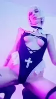 Lewd 2B nun clip by Kerocchi