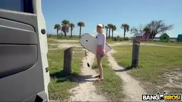Cute Surfer Gets Fucked On The Bus