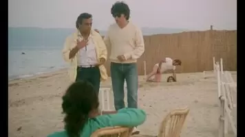 Cum in mouth while buried on the beach