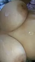 tit drop with some cum 💦💦💦
