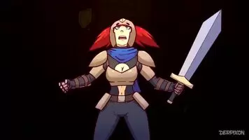 Warrior gets defeated and violated by thieves