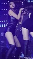 AOA - Seolhyun - Leather Catsuit