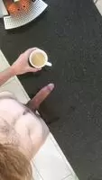 getting my coffee in the morning