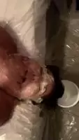 Big bitch making herself puke 😍