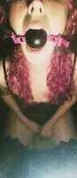 Begging with my gag in