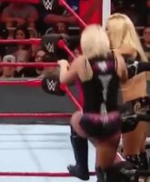 Alexa Bliss showing off her ass.