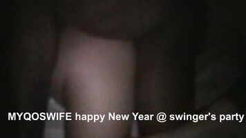MYQOSWIFE happy New Year @ swinger's party