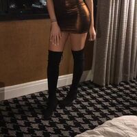 Bronze Lame Dress and Fuck Me Boots