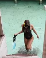 Black swimsuit