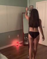 College Chick Trying to Learn Stripping