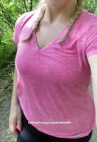 I think word is getting around that I flash my tits on the trail because it has been so crowded lately!