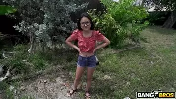 Super cute girl rides the bus...minus the racism.