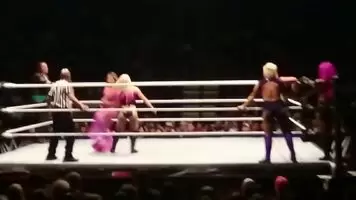 WWE Alexa Bliss gets embarrassed in front of a live crowd