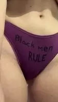 My girlfriend love only BLACK MEN! 🤴🏿 She has very wet 💪🏿💪🏿😍
