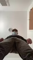 Sometimes you just gotta slip off to the restroom and yank your pants down... Do you like this angle?