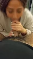 Servicing with two hands because I can barely fit half in my mouth