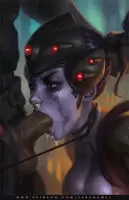 Widow gets facefucked