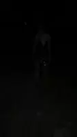 walking on the street at night