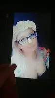 Sprayed all over her