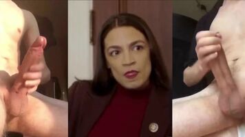 AOC just needs a look to make giant cocks cum
