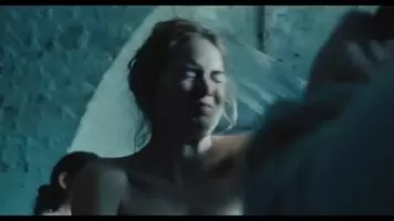 Emma Stone Nude Scene From -The Favourite- Brightened In HD