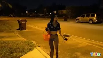 Trick-or-Treating with Vina Sky.