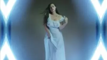 Big bunnies let free from transparent dress.
