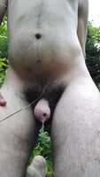 Fully nude anal orgasm with a vibrator in public!