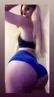 In blue