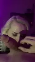 Goth girlfriend sucks big white cock and deepthroats