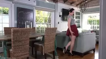 Aria Alexander Lifting Her Skirt