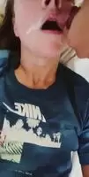 Enjoying a nice warm load and being a nice little cumslut