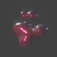 My first time to gon wild, please be kind. Just Blender and Eevee metaballs realtime nodes.