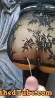 Making a mess of her lingerie