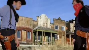 An embarrassing showdown 😳 - gunslinger outlaw 🤠 vs cocky 🍆 bandit...who will win?