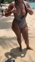 giving you a peak while flashing my boobies