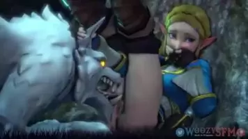 No one makes Zelda's pussy feel as good as her wolf does