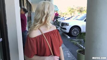 Cute Blonde Gets Fucked for Money