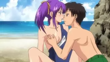 Playing on the beach