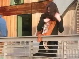 flash on a windy bridge
