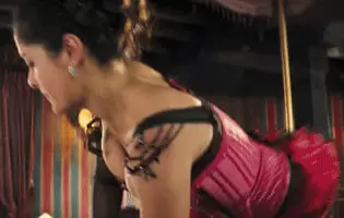 You and your bud’s mom in the bedroom during the Halloween party.
