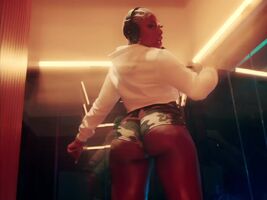 Megan Thee Stallion throwing her ass around in Captain Hook