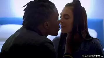 She lets big black cock into her ass