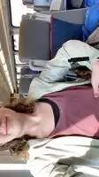 ound myself alone on the train this morning and wanted to have some fun