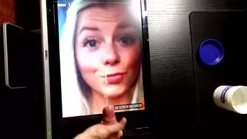 Hot gym girl gets a big cum facial
